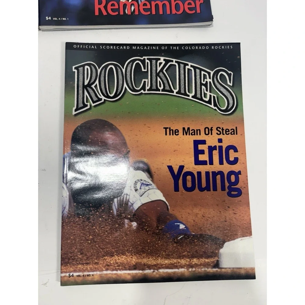 4 Log Colorado Rockies MLB Baseball Magazine + 1996-1997 Calendar